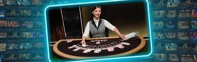 Meja Free Bet Blackjack live-dealer di semgtoto dengan kartu yang jelas dan antarmuka taruhan gratis